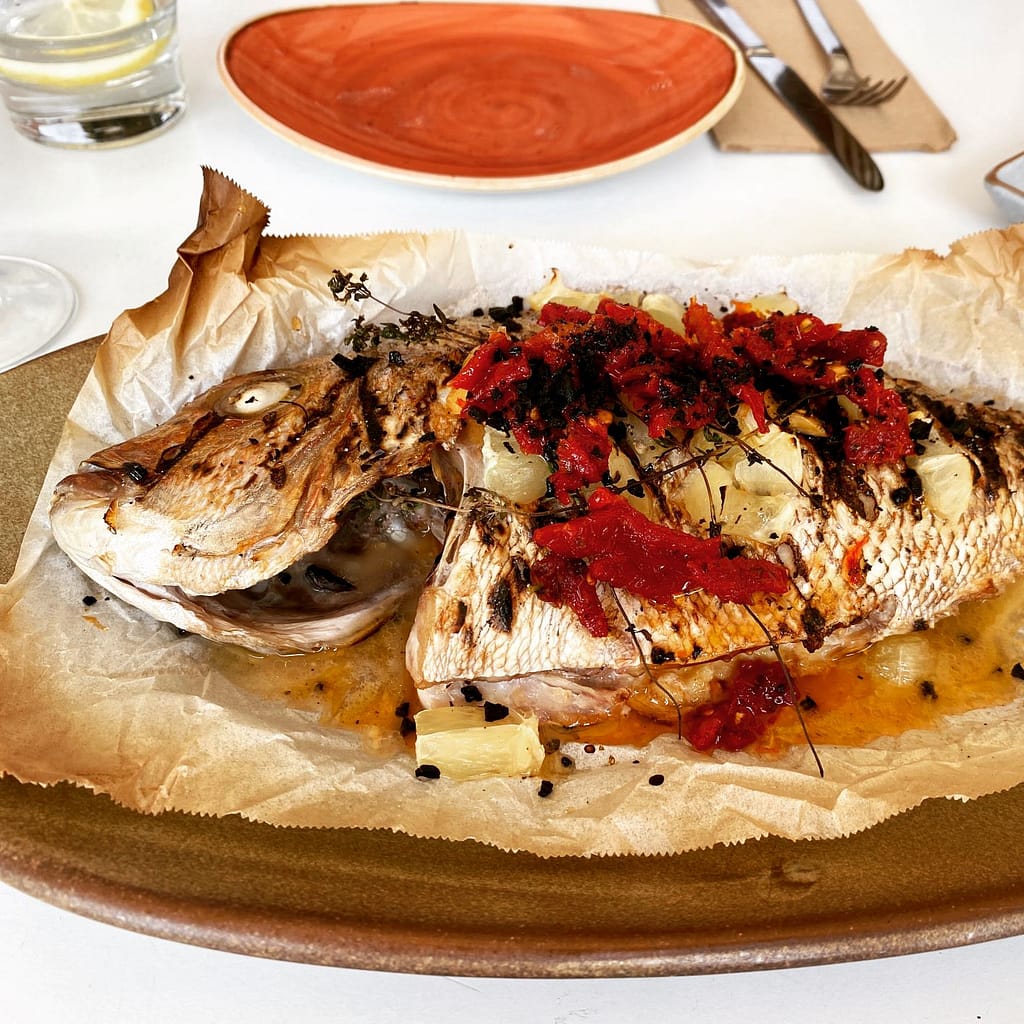 Ripples whole baked snapper